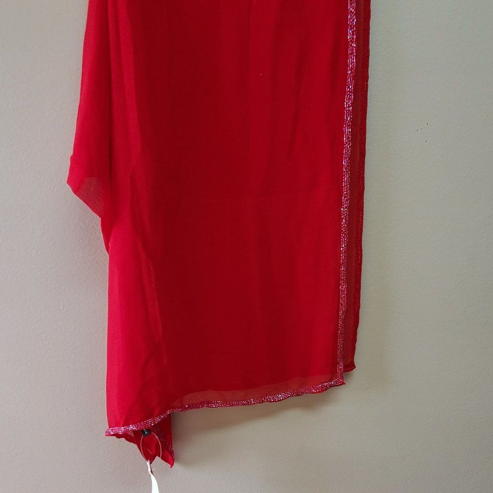 Kenneth Cole Red Sequence Shawl